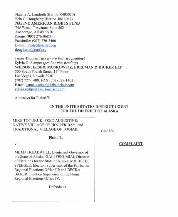alaska federal court cases