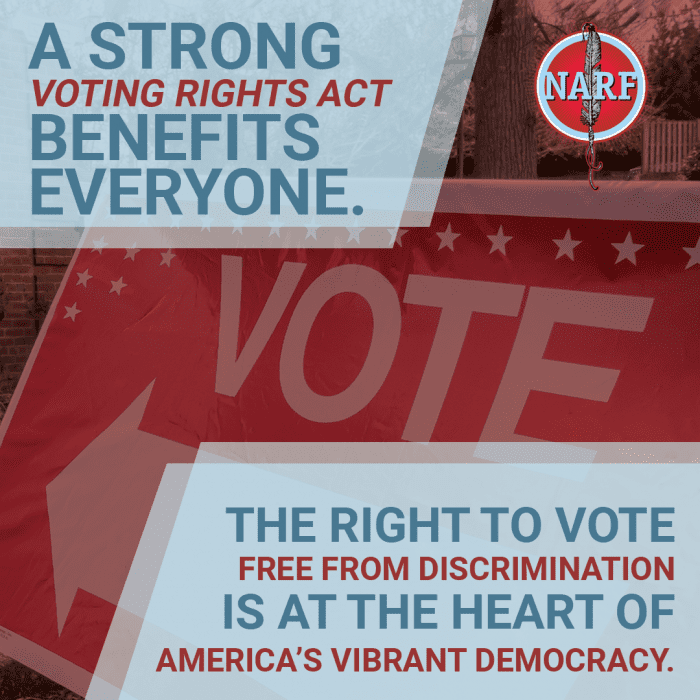Text: A Strong Voting RIghts Act Benefits Everyone.
