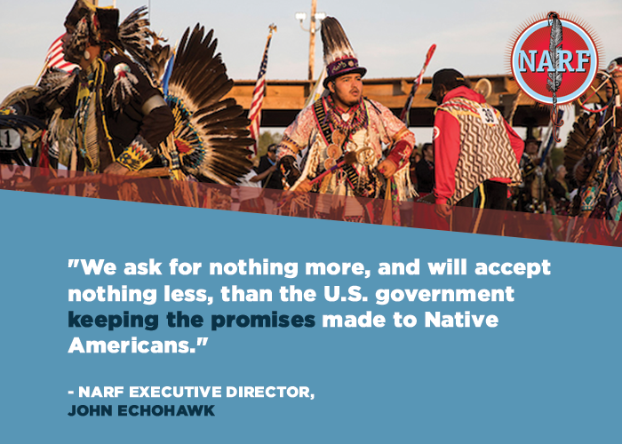 We ask for nothing more, and will accept nothing less than the US government keeping the promises made to Native Americans. - John Echohawk